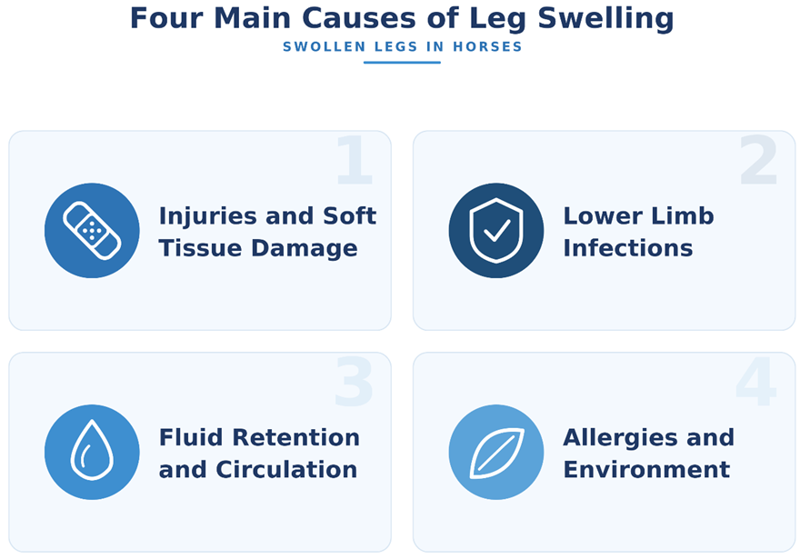 Common Causes of Swollen Legs in Horses