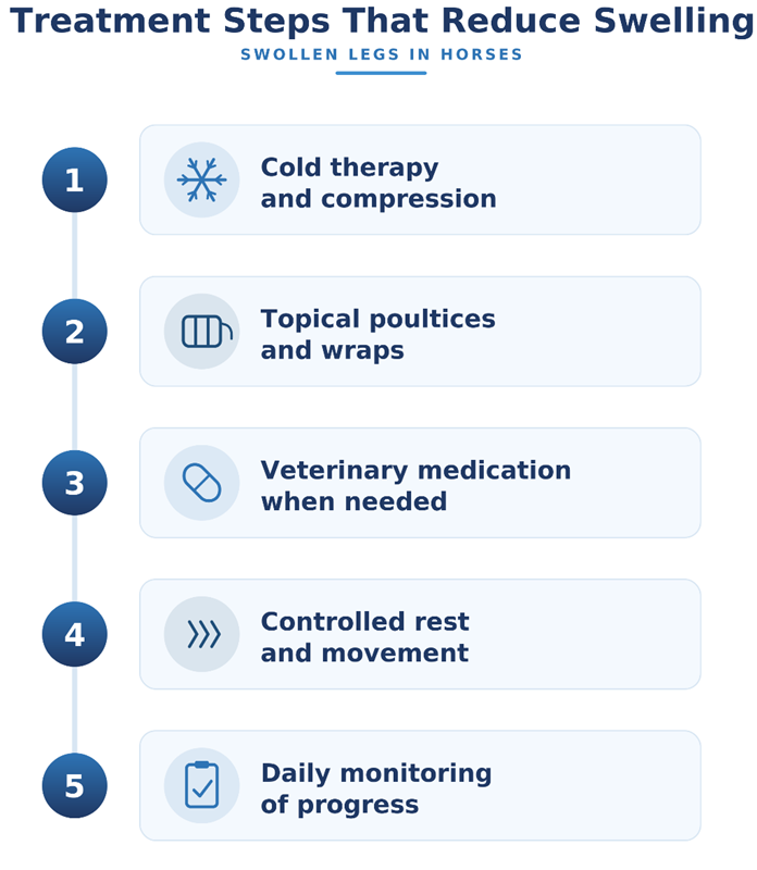 Treatment Options for Swollen Legs in Horses