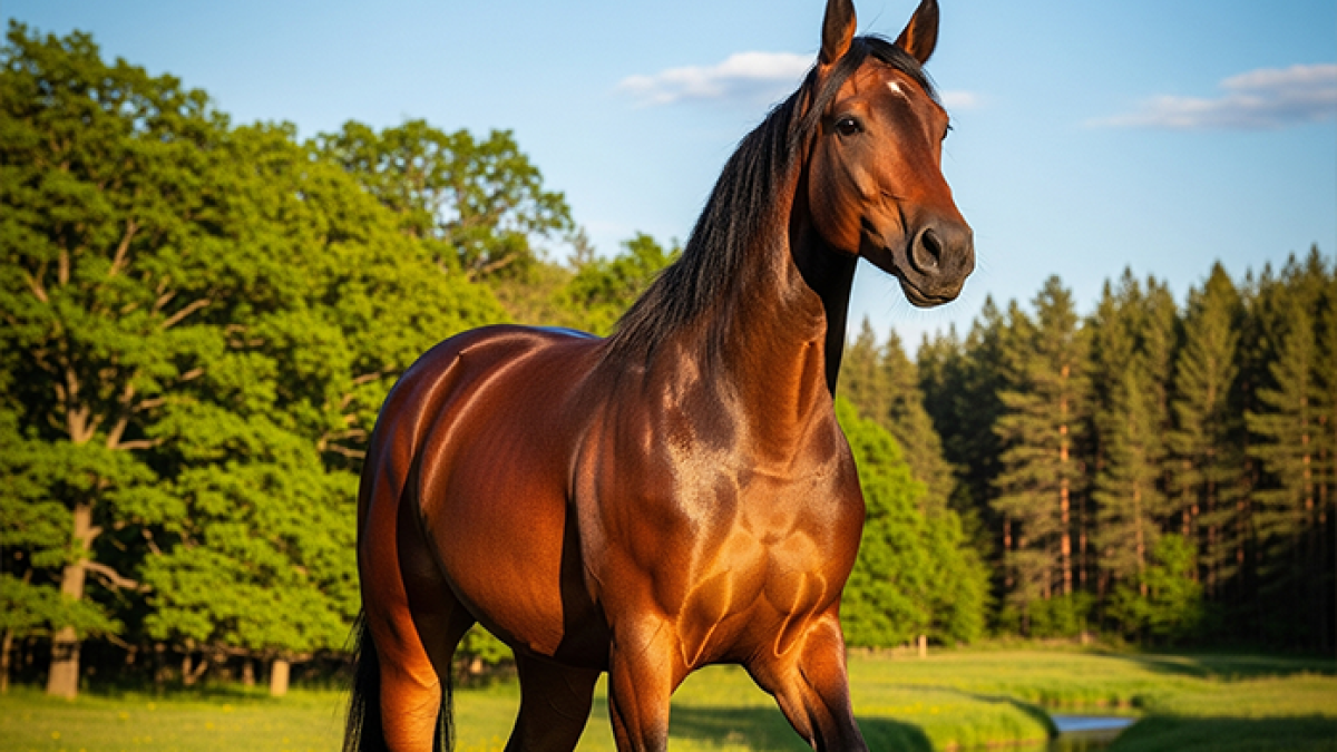 Horse standing with hoof pain showing early signs of laminitis