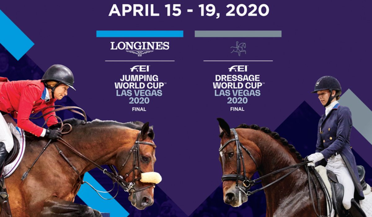 Riders competing at the FEI World Cup Finals jumping and dressage competition