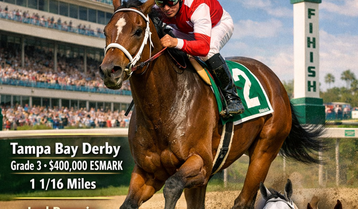Talkin horse training for the Tampa Bay Derby as part of the Kentucky Derby prep races