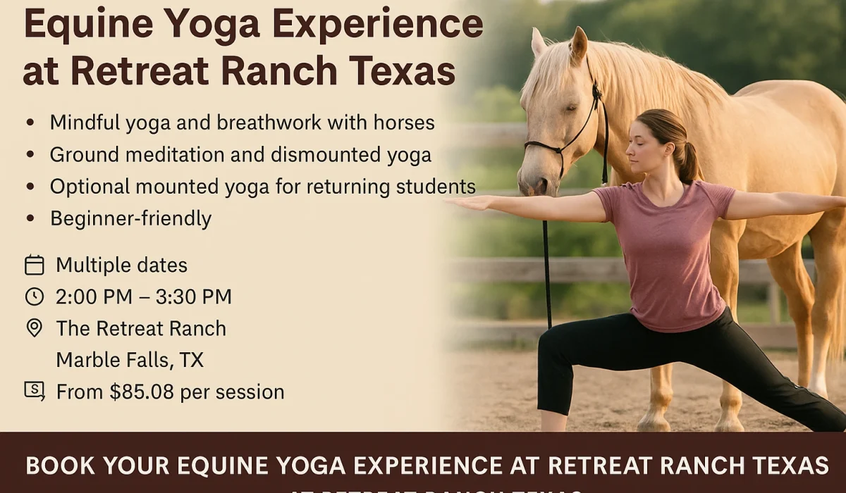 Equine Yoga Experience at Retreat Ranch Texas