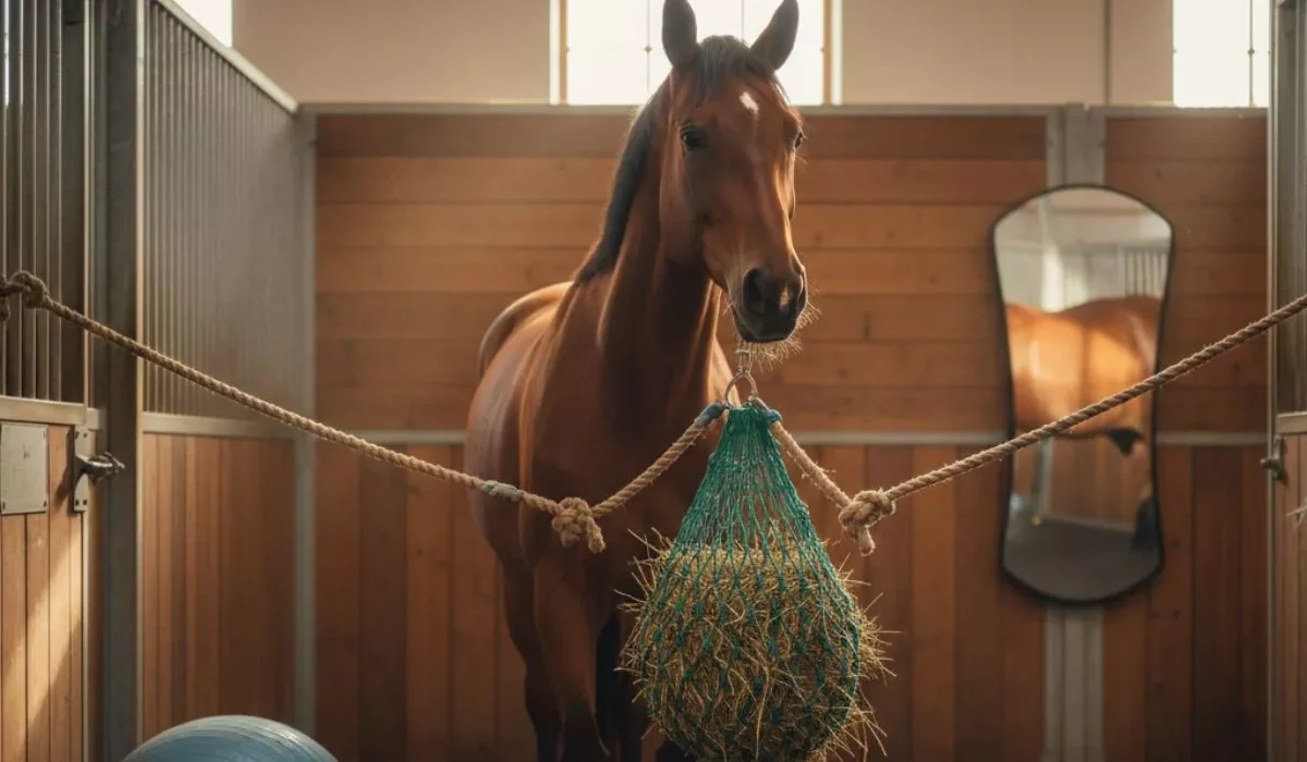 Hayfeeders and Enrichment Tools Improve Health and Welfare of Stabled Horses