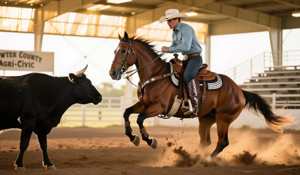 Okeechobee Cowtown Classic #6 NRCHA Cow Horse Competition in Florida