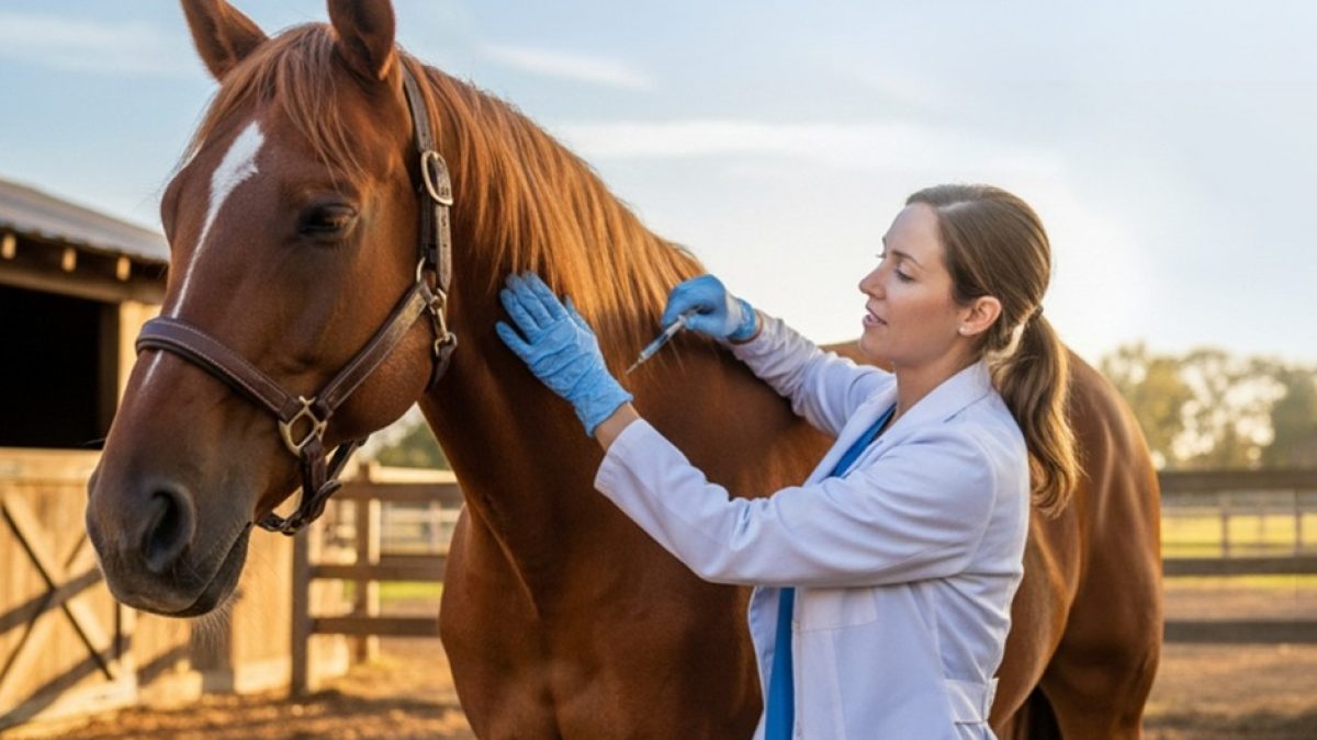 Farrier using bot and loop knives for eco-friendly hoof grooming