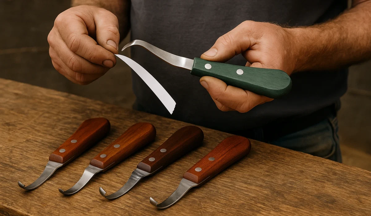 how to test a hoof knife's sharpness