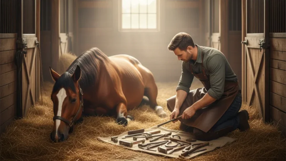 well-fitted farrier apron