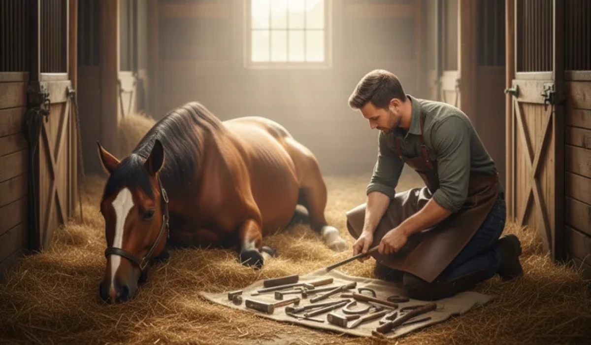 well-fitted farrier apron